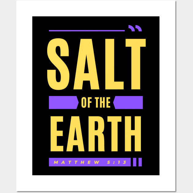Salt Of The Earth | Christian Typography Wall Art by All Things Gospel